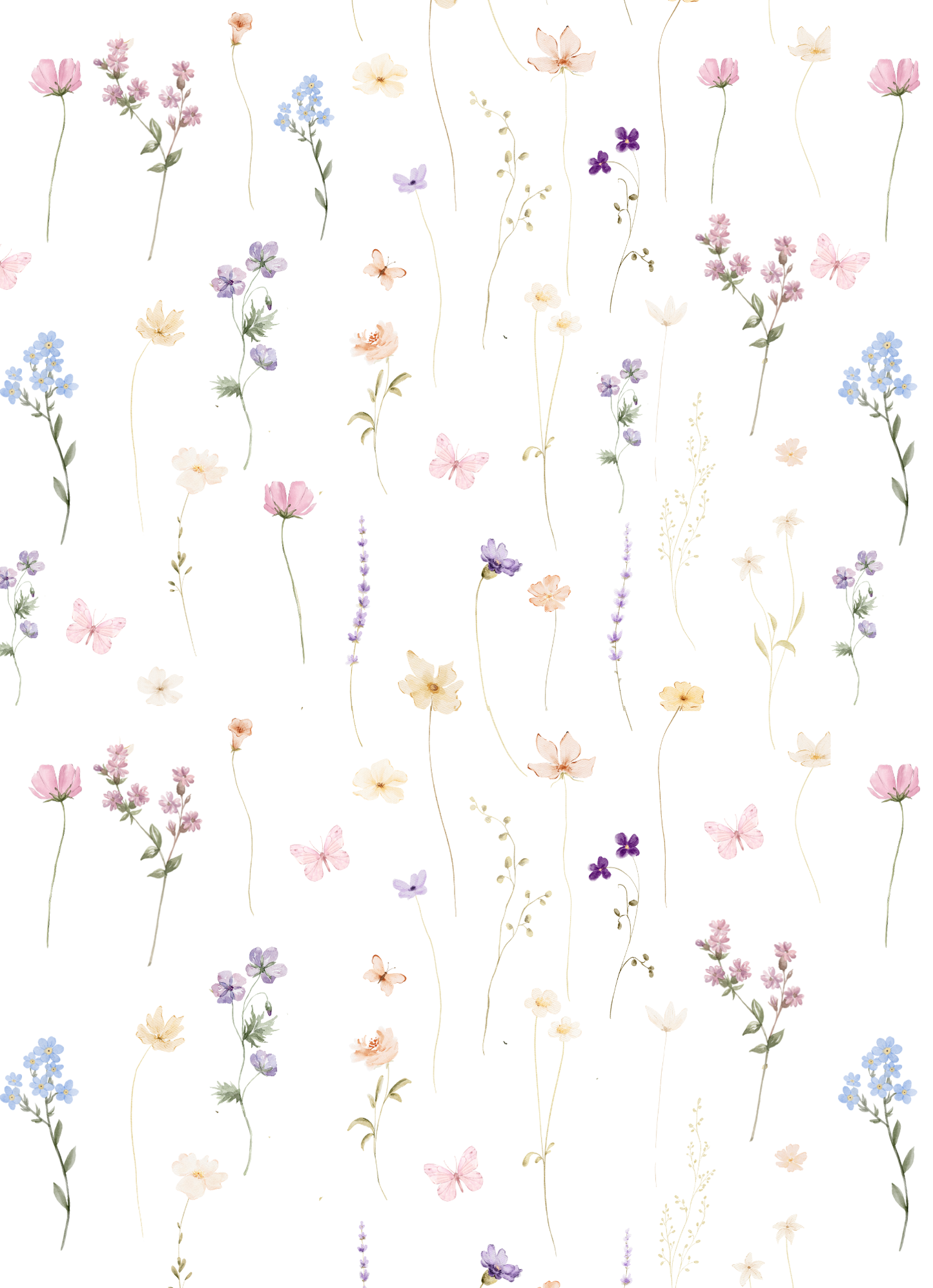 Wildflower- A4 edible image