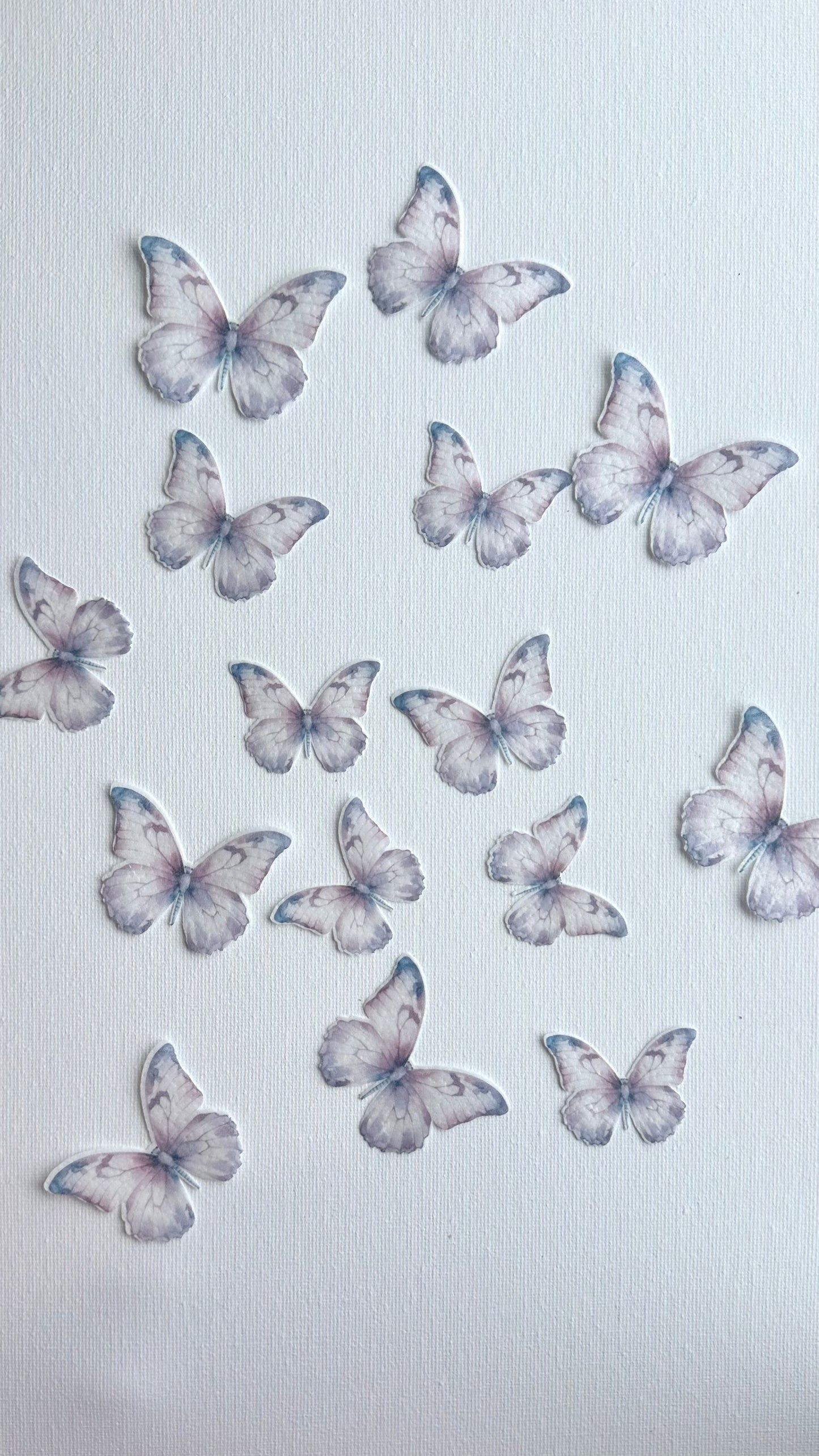 Purple wafer butterflies- pack of 22