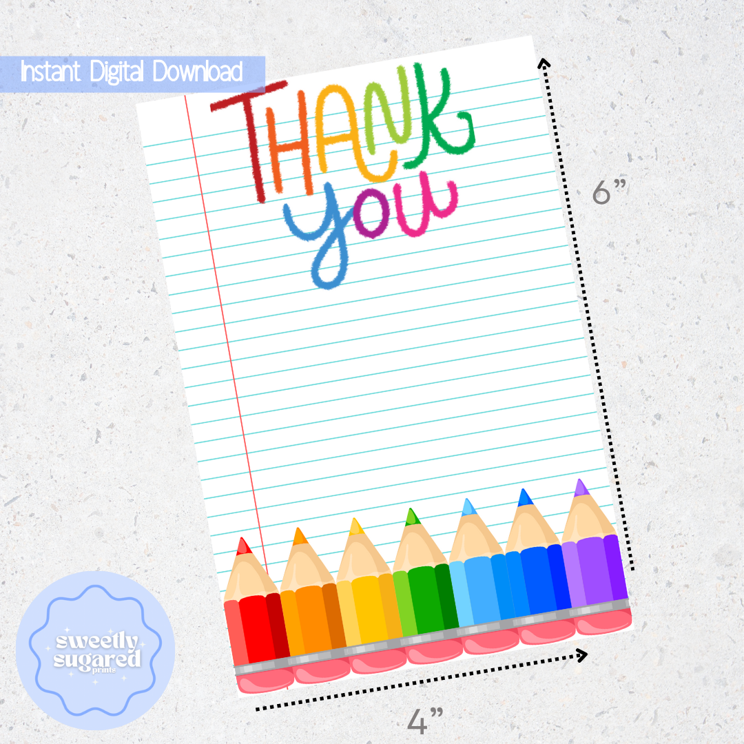 DIGITAL- Teacher Thank you cookie card