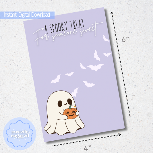 DIGITAL- Spooky Treat cookie card