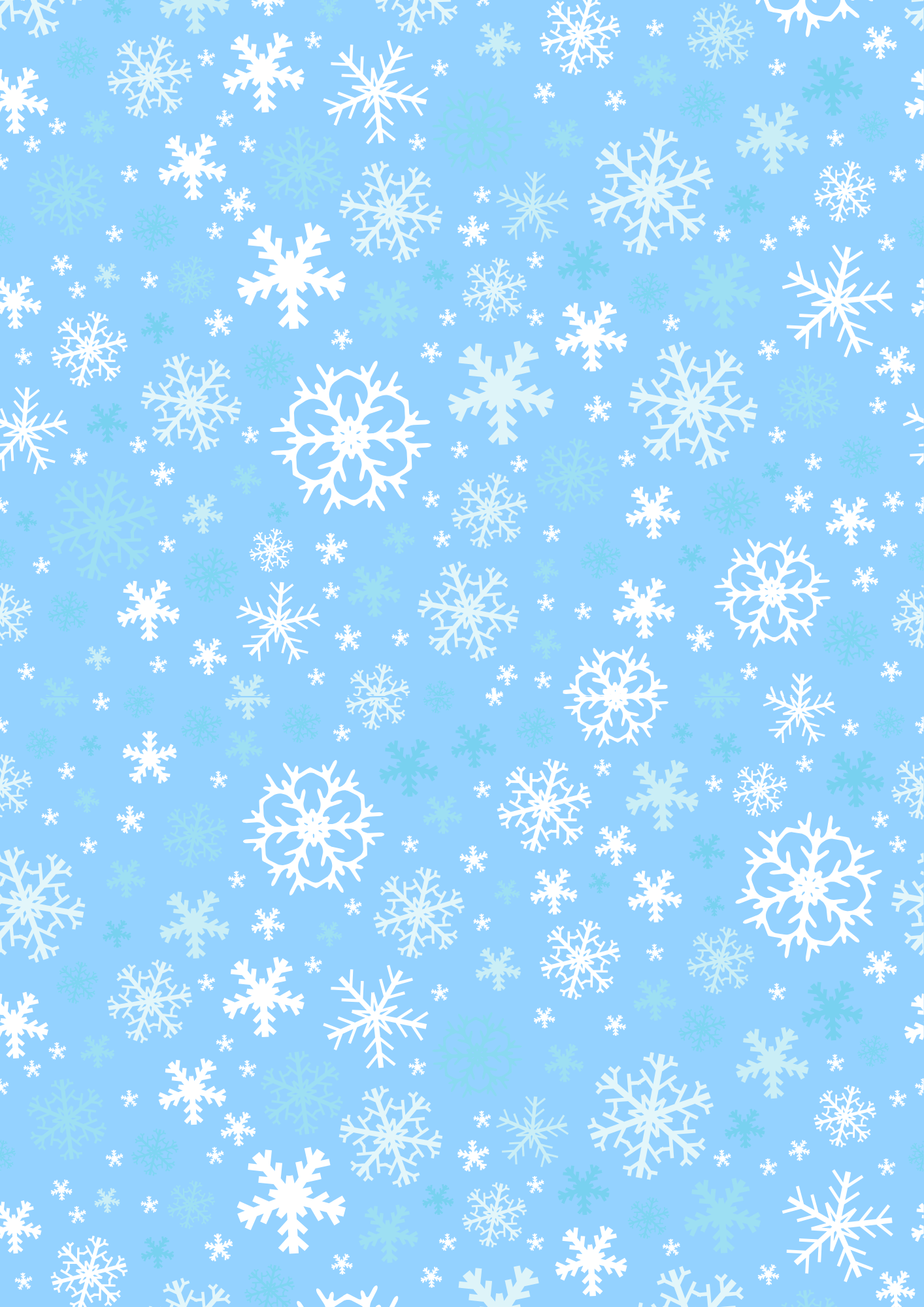Snowflake - A4 edible image