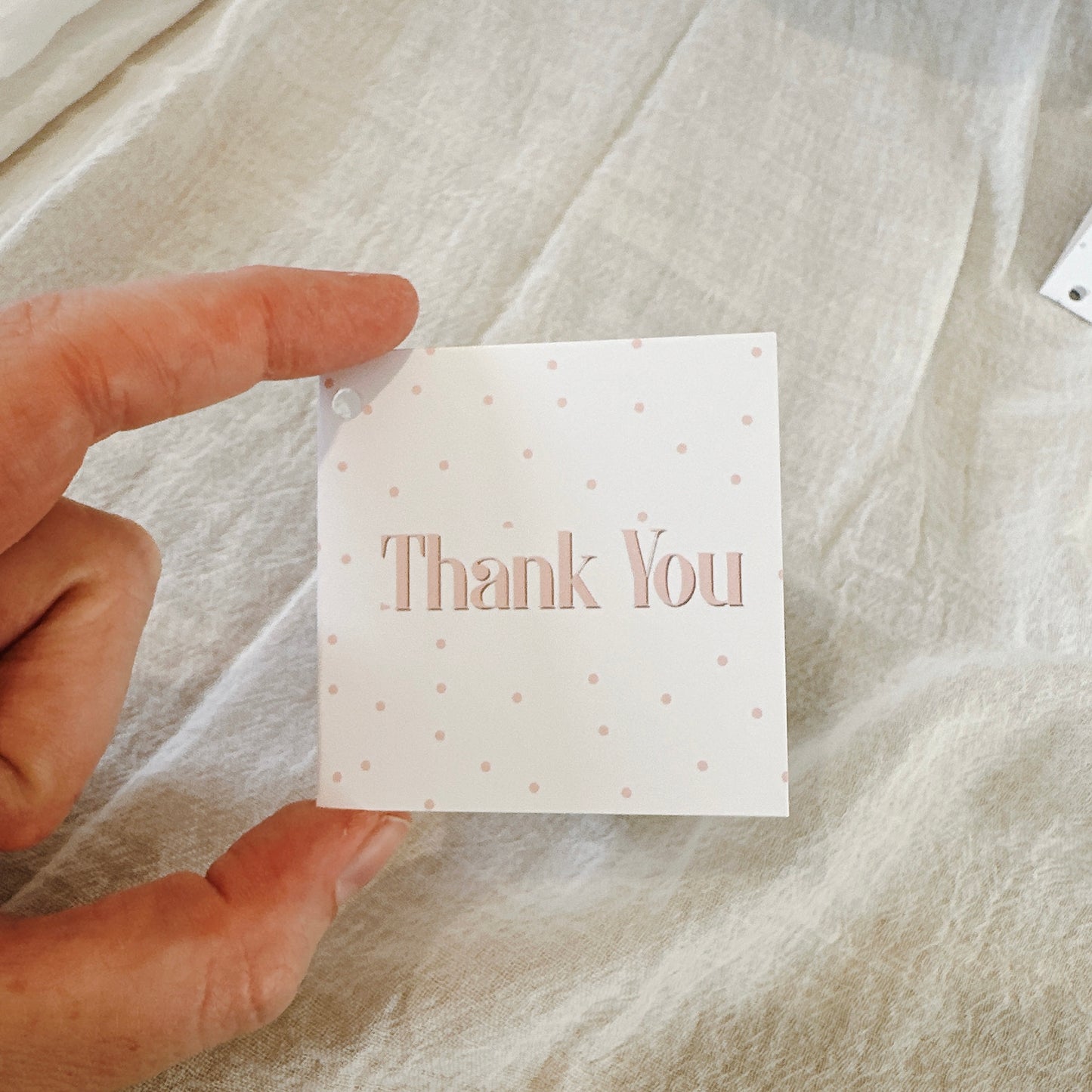 'Thank You' Gift Tag- Pink 24 pack