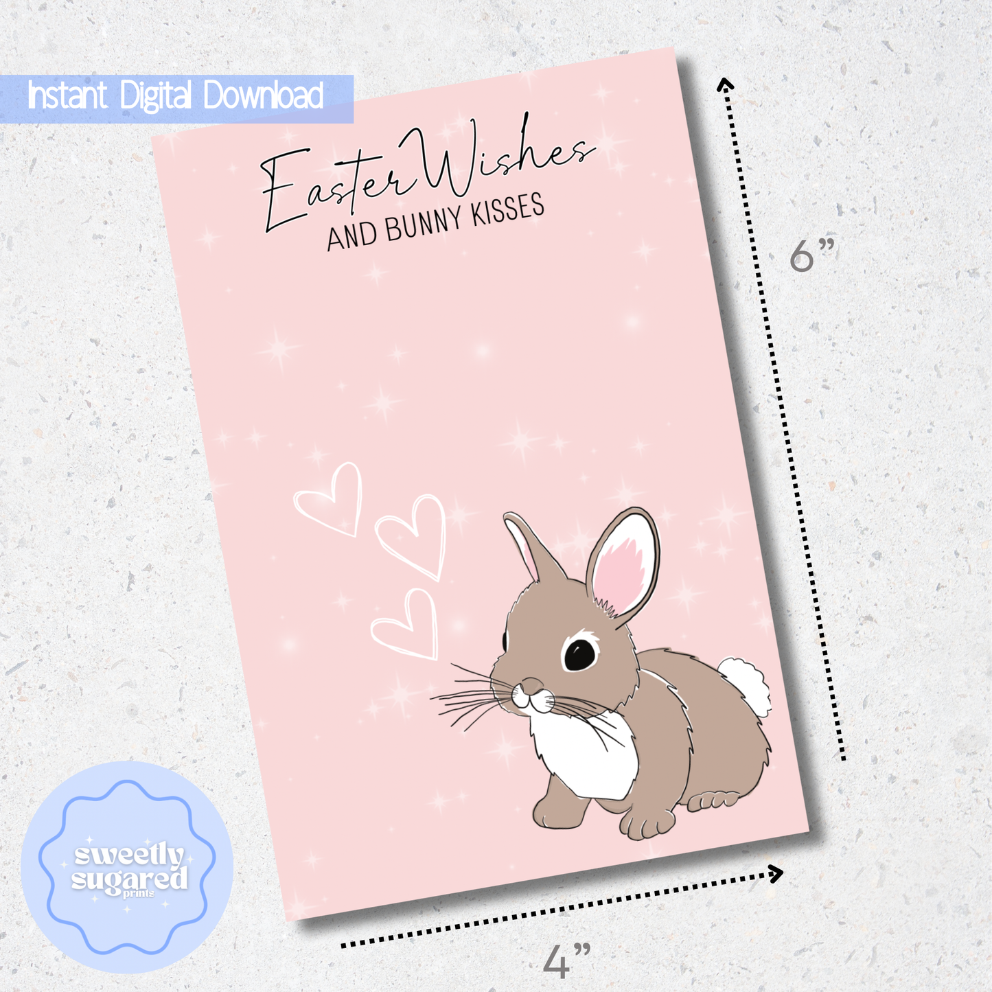 DIGITAL easter wishes cookie card