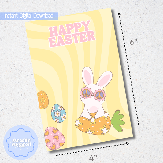 DIGITAL happy easter cookie card