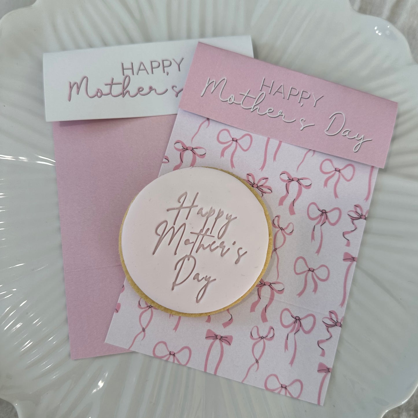 'Mothers Day' Bag Topper double sided- bows 10 pack