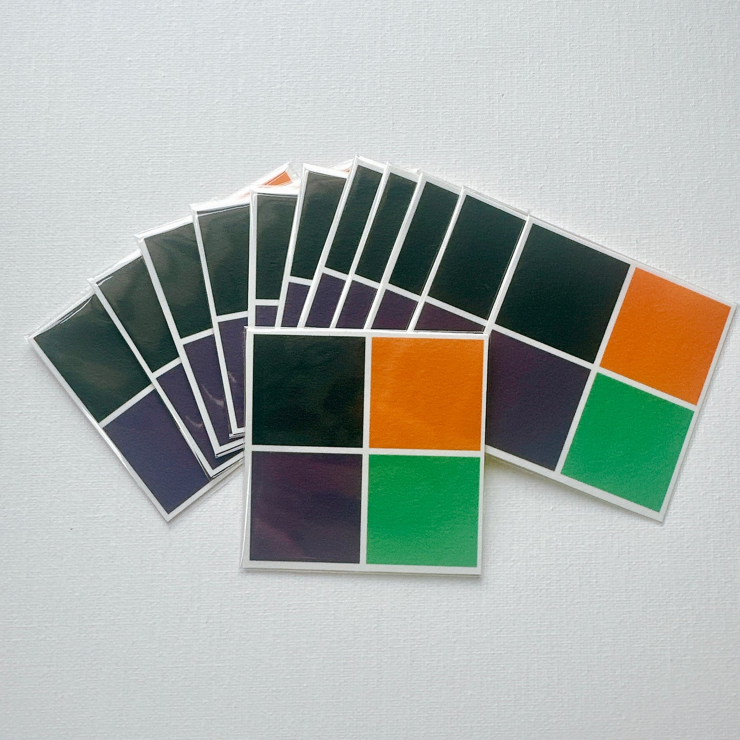 12x 4 colour Halloween PYO paint palette