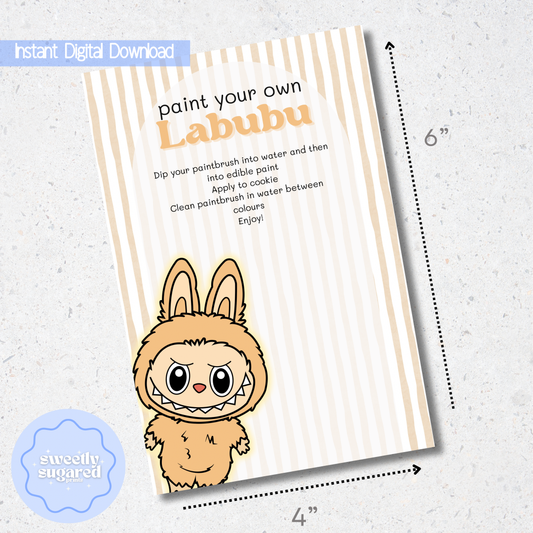 DIGITAL- Paint your own Labubu- Yellow