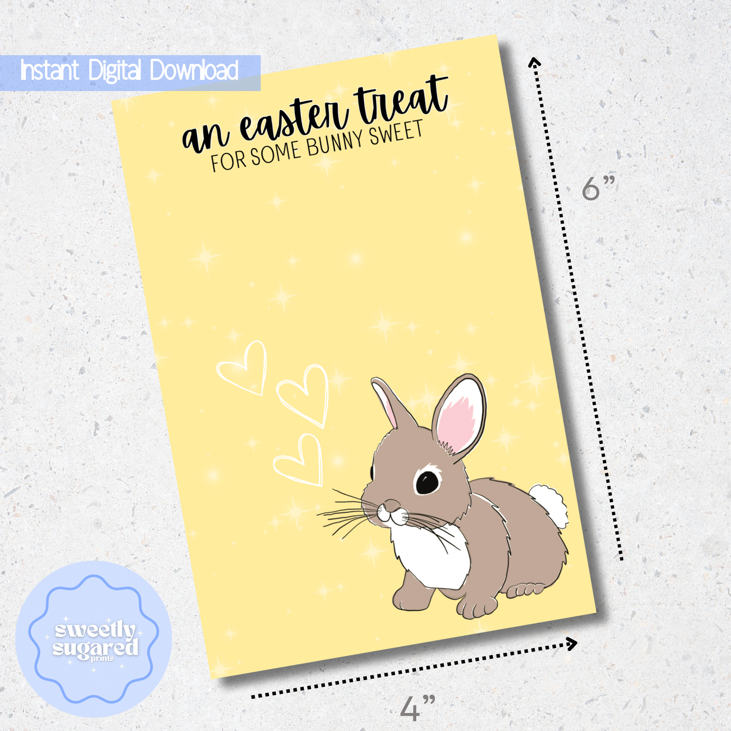 DIGITAL an easter treat cookie card